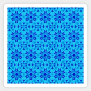 Blue Flowers Pattern Sticker